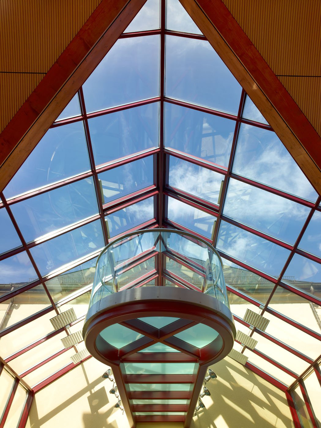 Glastreppen und -böden